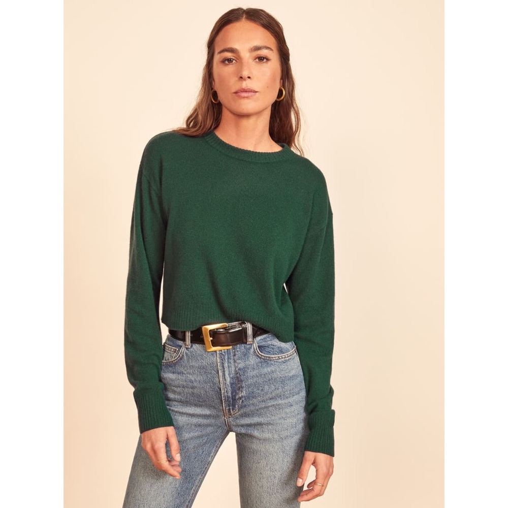 Reformation Cashmere Crewneck Sweater